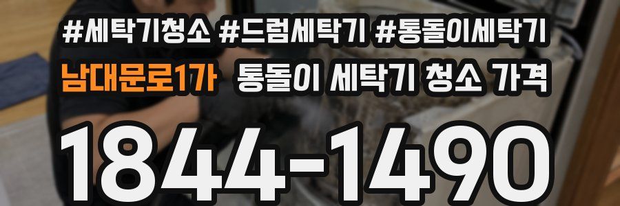 남대문로1가 통돌이 세탁기 청소 가격