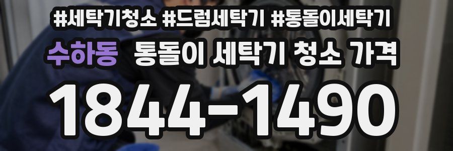 수하동 통돌이 세탁기 청소 가격