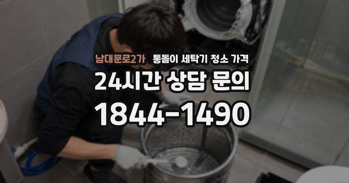 남대문로2가 통돌이 세탁기 청소 가격