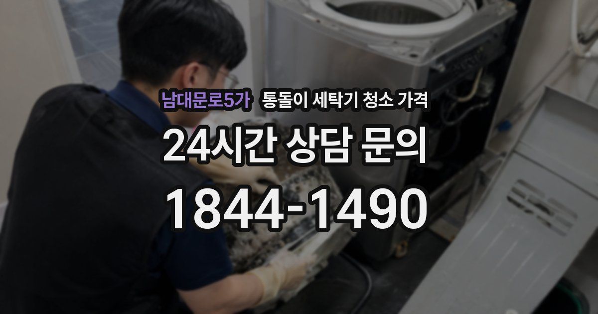 남대문로5가 통돌이 세탁기 청소 가격