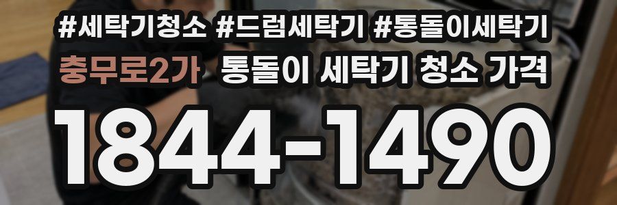 충무로2가 통돌이 세탁기 청소 가격
