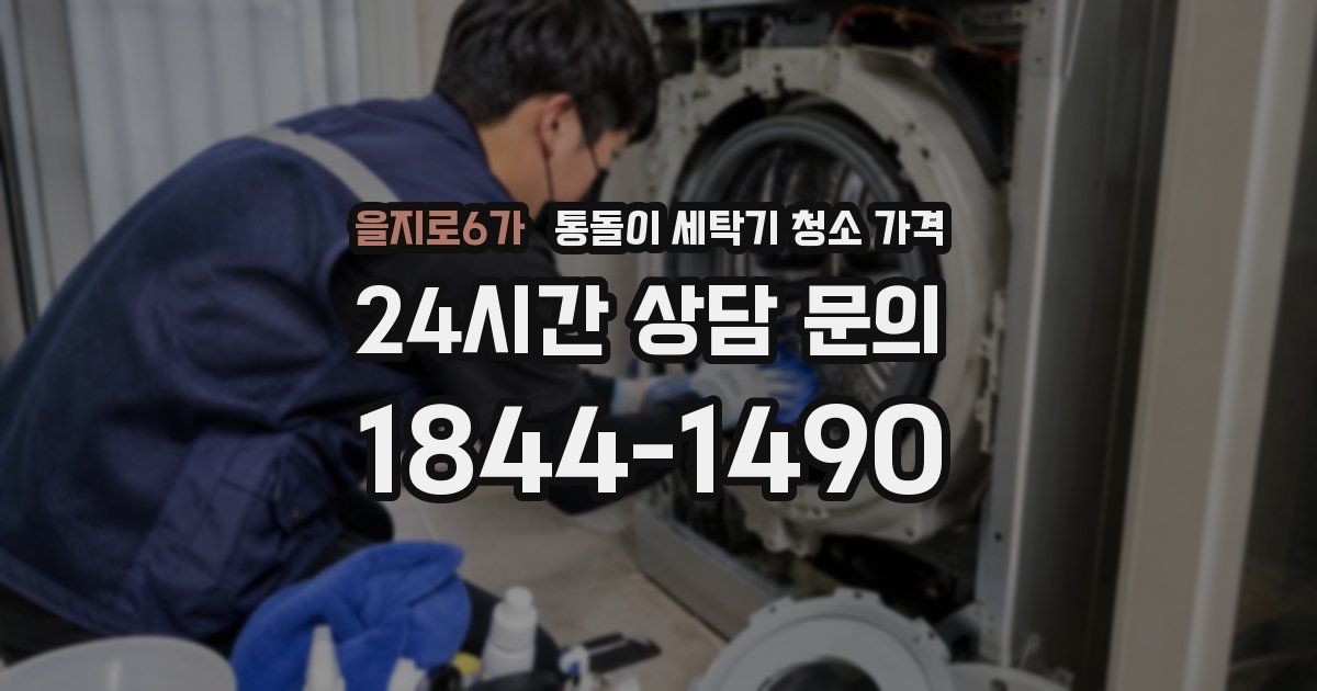 을지로6가 통돌이 세탁기 청소 가격