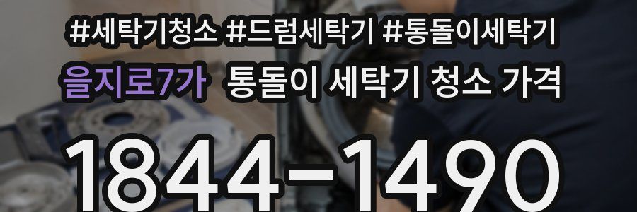 을지로7가 통돌이 세탁기 청소 가격