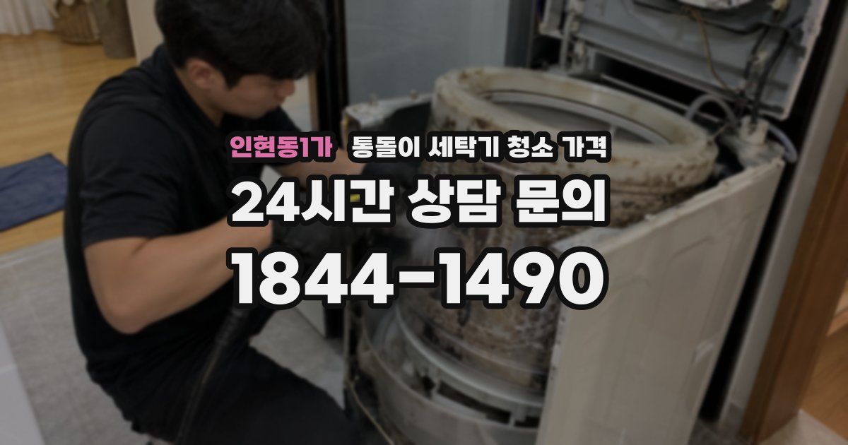 인현동1가 통돌이 세탁기 청소 가격
