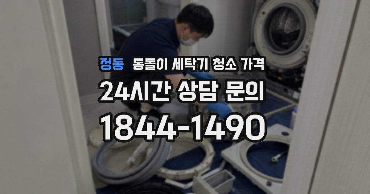정동 통돌이 세탁기 청소 가격