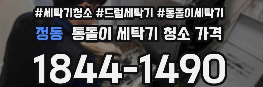 정동 통돌이 세탁기 청소 가격