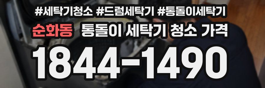 순화동 통돌이 세탁기 청소 가격