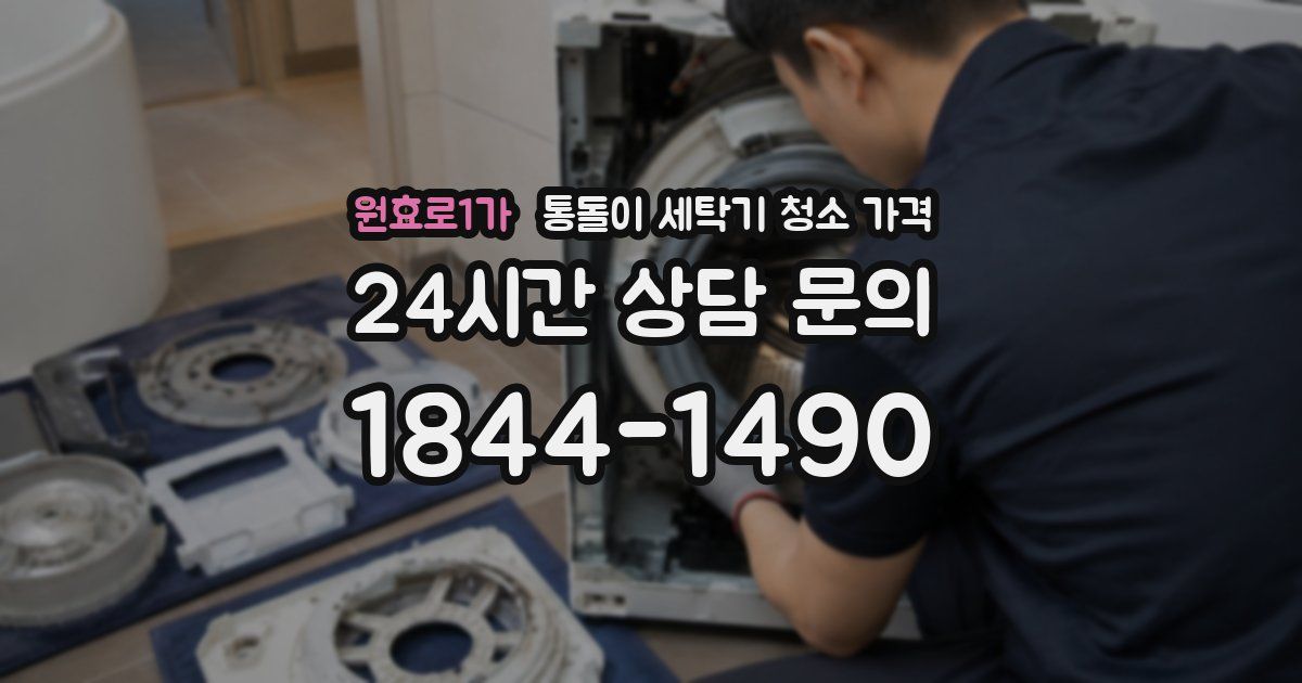 원효로1가 통돌이 세탁기 청소 가격