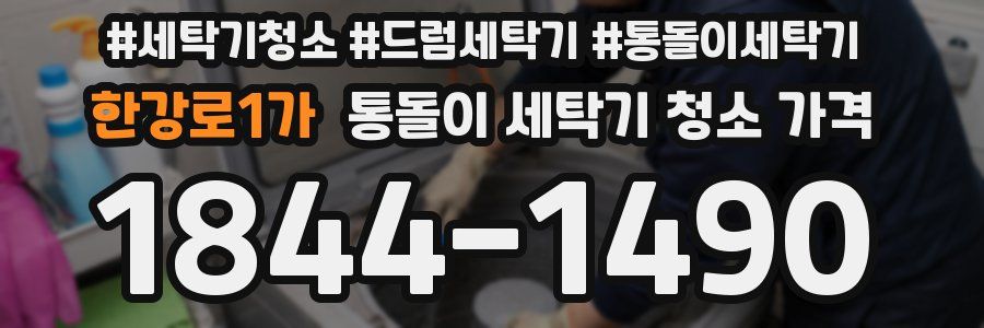 한강로1가 통돌이 세탁기 청소 가격