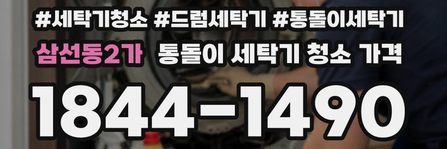 삼선동2가 통돌이 세탁기 청소 가격