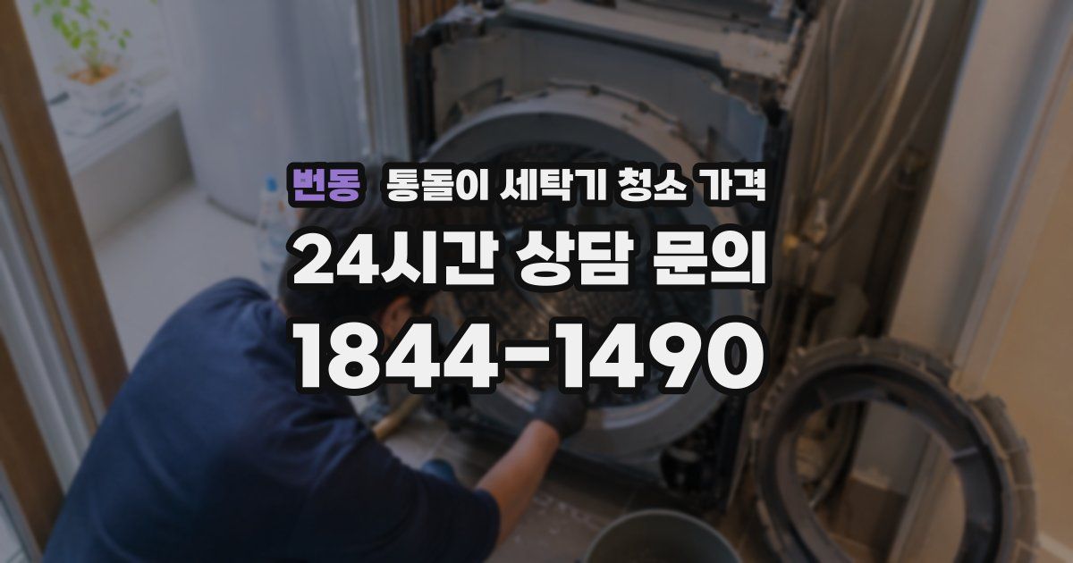 번동 통돌이 세탁기 청소 가격