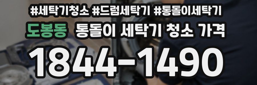 도봉동 통돌이 세탁기 청소 가격