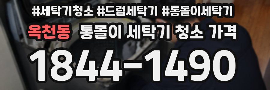 옥천동 통돌이 세탁기 청소 가격