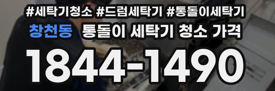 창천동 통돌이 세탁기 청소 가격