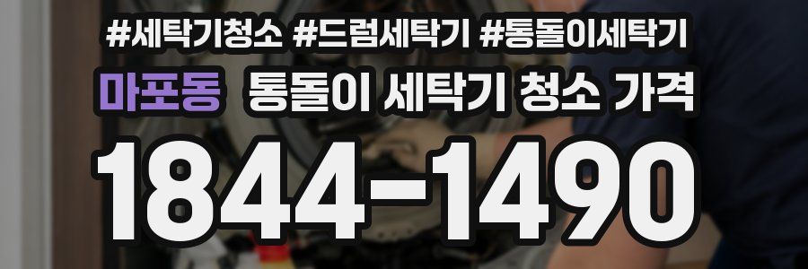 마포동 통돌이 세탁기 청소 가격