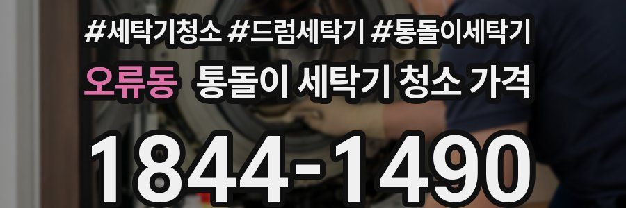 오류동 통돌이 세탁기 청소 가격
