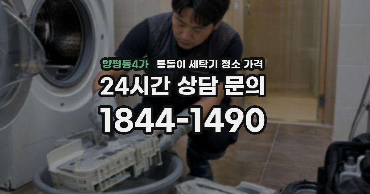 양평동4가 통돌이 세탁기 청소 가격