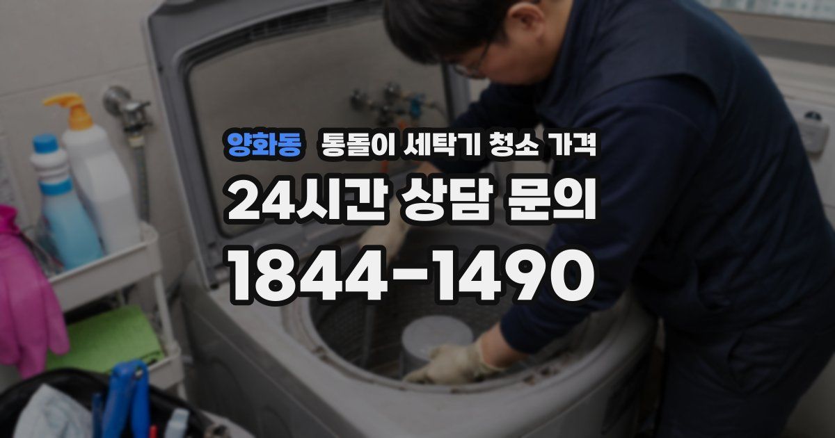 양화동 통돌이 세탁기 청소 가격