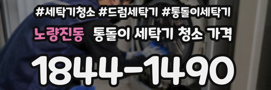 노량진동 통돌이 세탁기 청소 가격