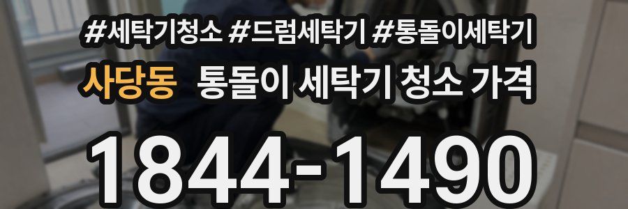 사당동 통돌이 세탁기 청소 가격