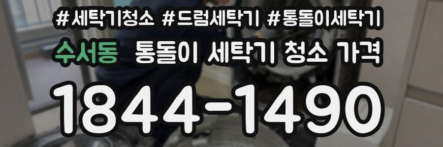 수서동 통돌이 세탁기 청소 가격