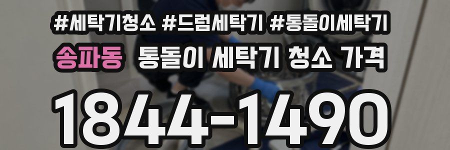 송파동 통돌이 세탁기 청소 가격