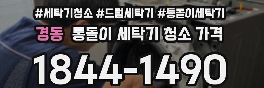 경동 통돌이 세탁기 청소 가격