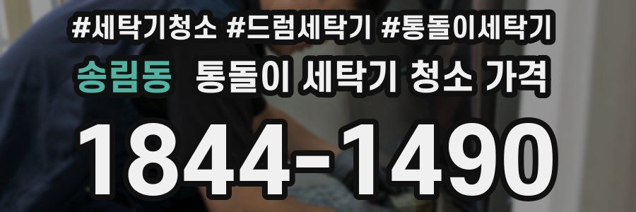 송림동 통돌이 세탁기 청소 가격
