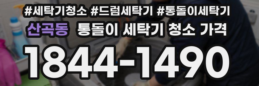 산곡동 통돌이 세탁기 청소 가격