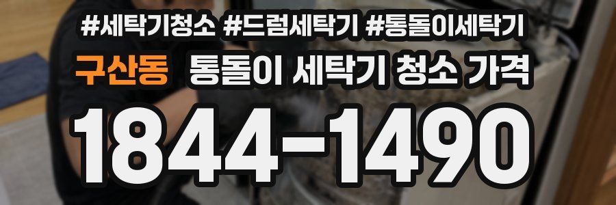 구산동 통돌이 세탁기 청소 가격