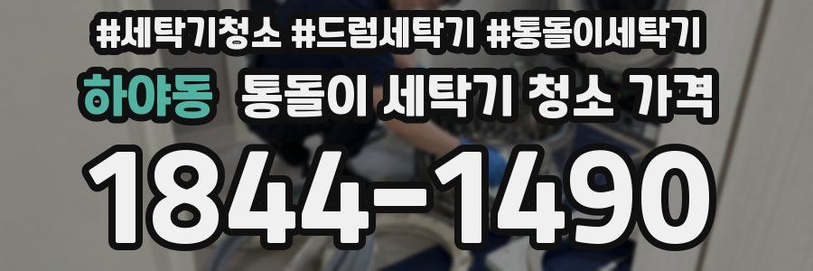 하야동 통돌이 세탁기 청소 가격