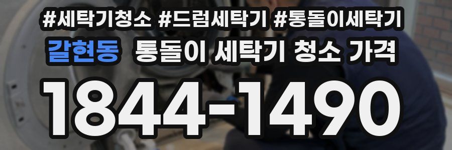 갈현동 통돌이 세탁기 청소 가격