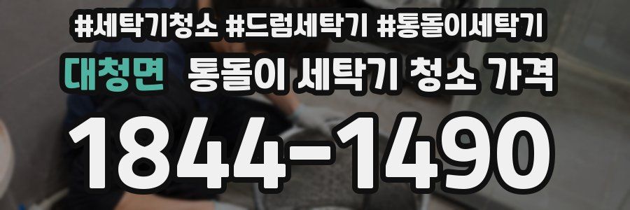 대청면 통돌이 세탁기 청소 가격