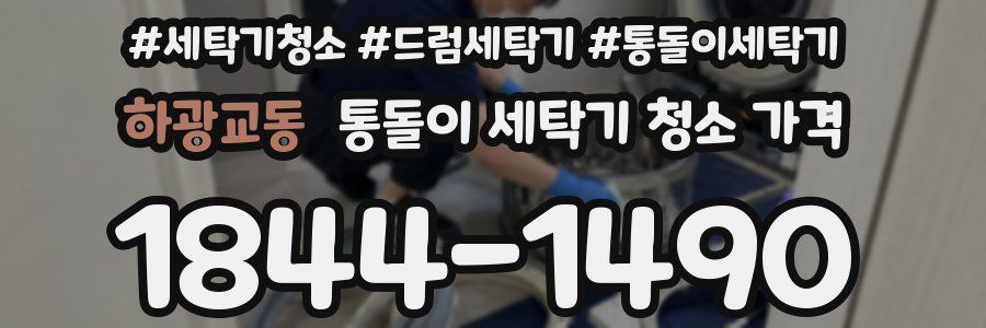 하광교동 통돌이 세탁기 청소 가격