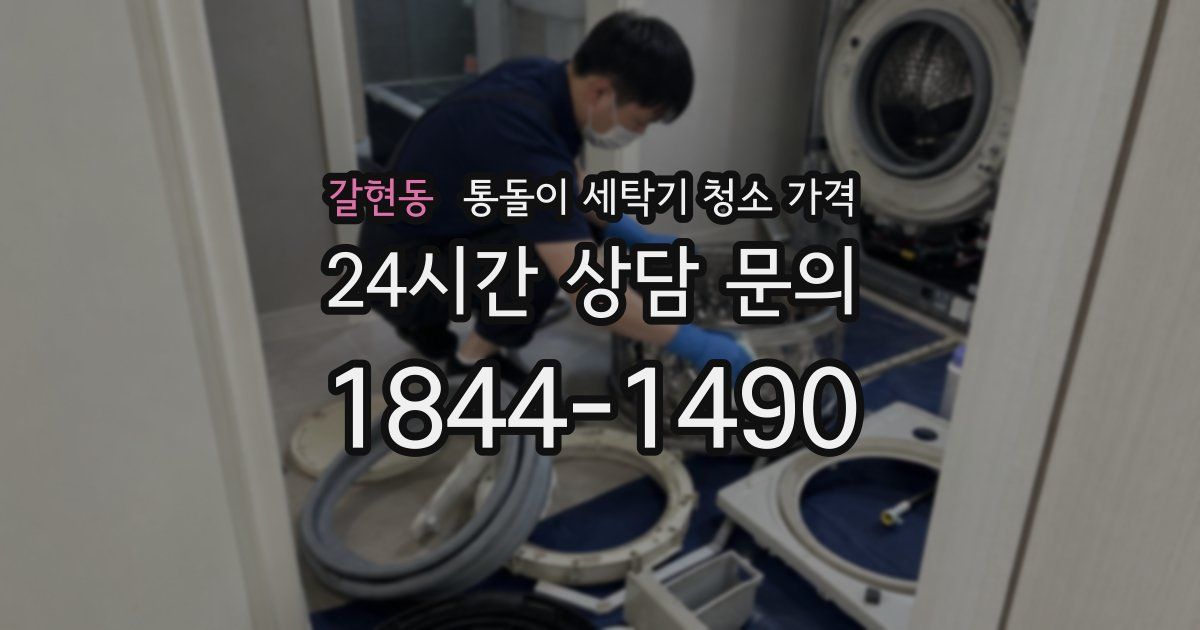 갈현동 통돌이 세탁기 청소 가격