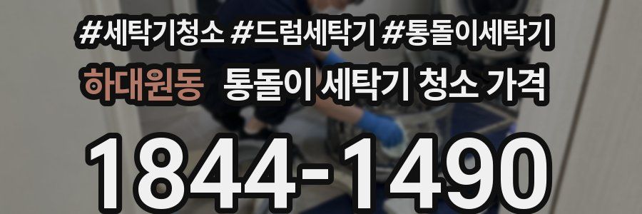 하대원동 통돌이 세탁기 청소 가격