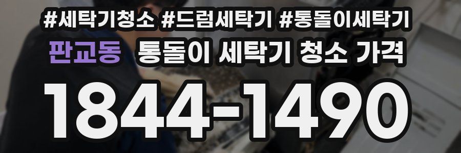 판교동 통돌이 세탁기 청소 가격