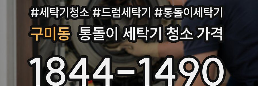 구미동 통돌이 세탁기 청소 가격