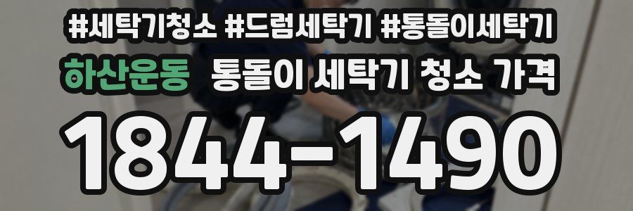 하산운동 통돌이 세탁기 청소 가격