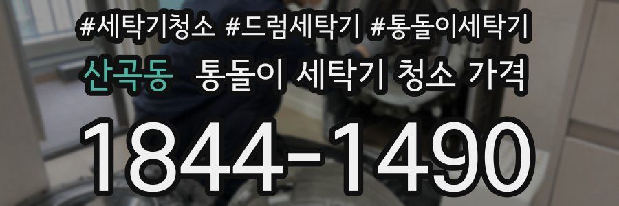 산곡동 통돌이 세탁기 청소 가격