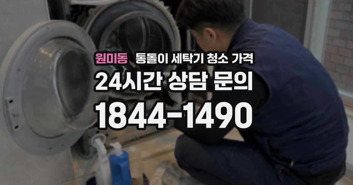 원미동 통돌이 세탁기 청소 가격