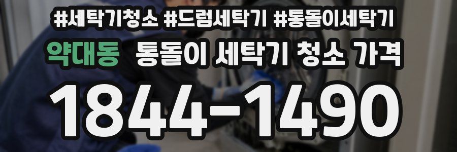 약대동 통돌이 세탁기 청소 가격