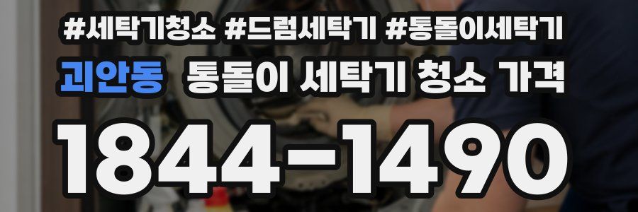 괴안동 통돌이 세탁기 청소 가격