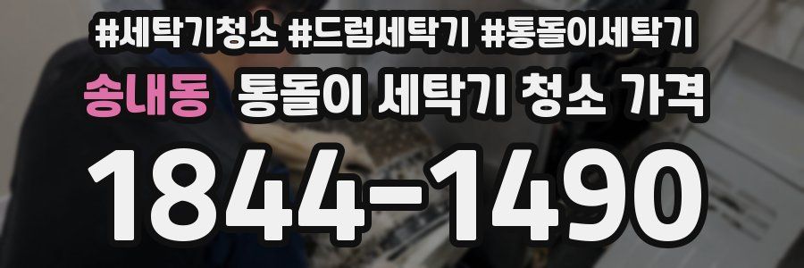 송내동 통돌이 세탁기 청소 가격