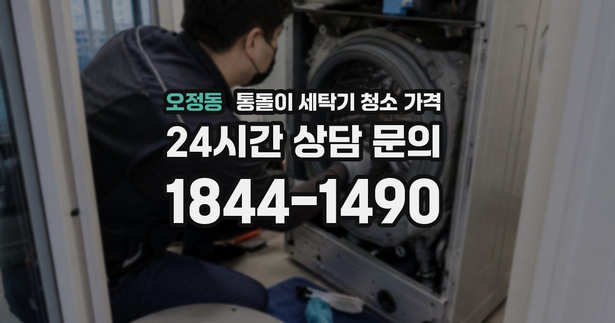 오정동 통돌이 세탁기 청소 가격