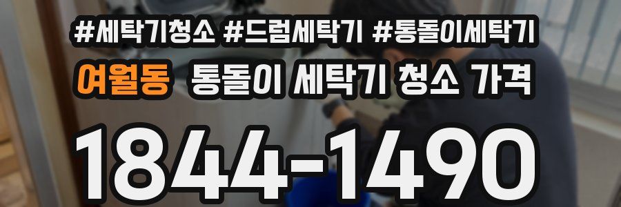 여월동 통돌이 세탁기 청소 가격
