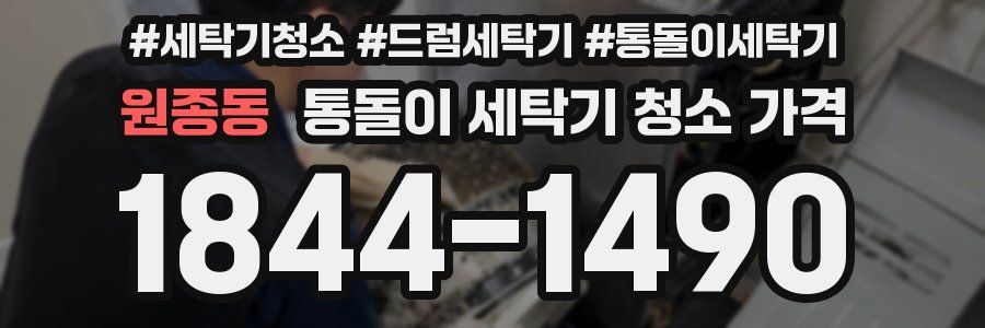 원종동 통돌이 세탁기 청소 가격