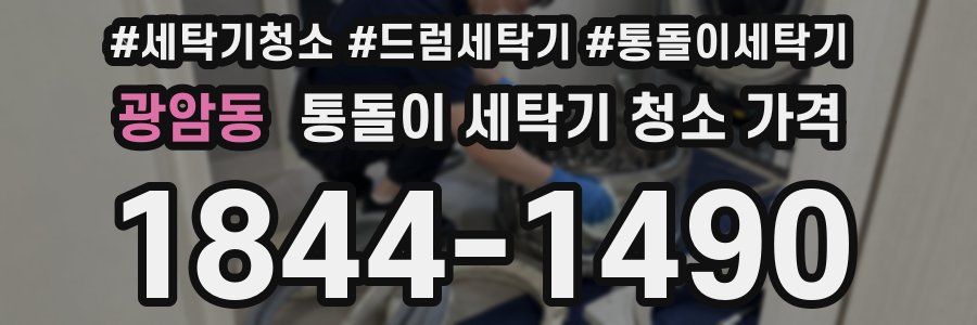 광암동 통돌이 세탁기 청소 가격