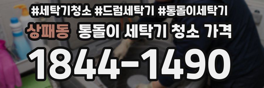 상패동 통돌이 세탁기 청소 가격