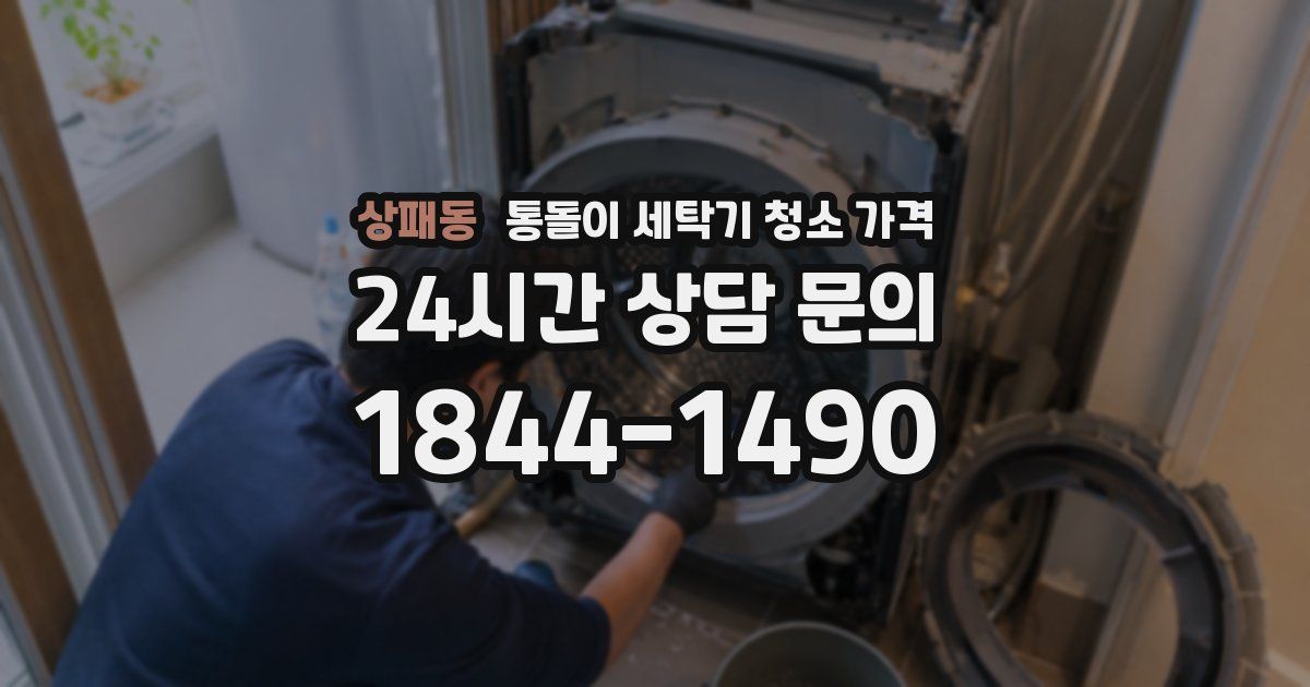 상패동 통돌이 세탁기 청소 가격